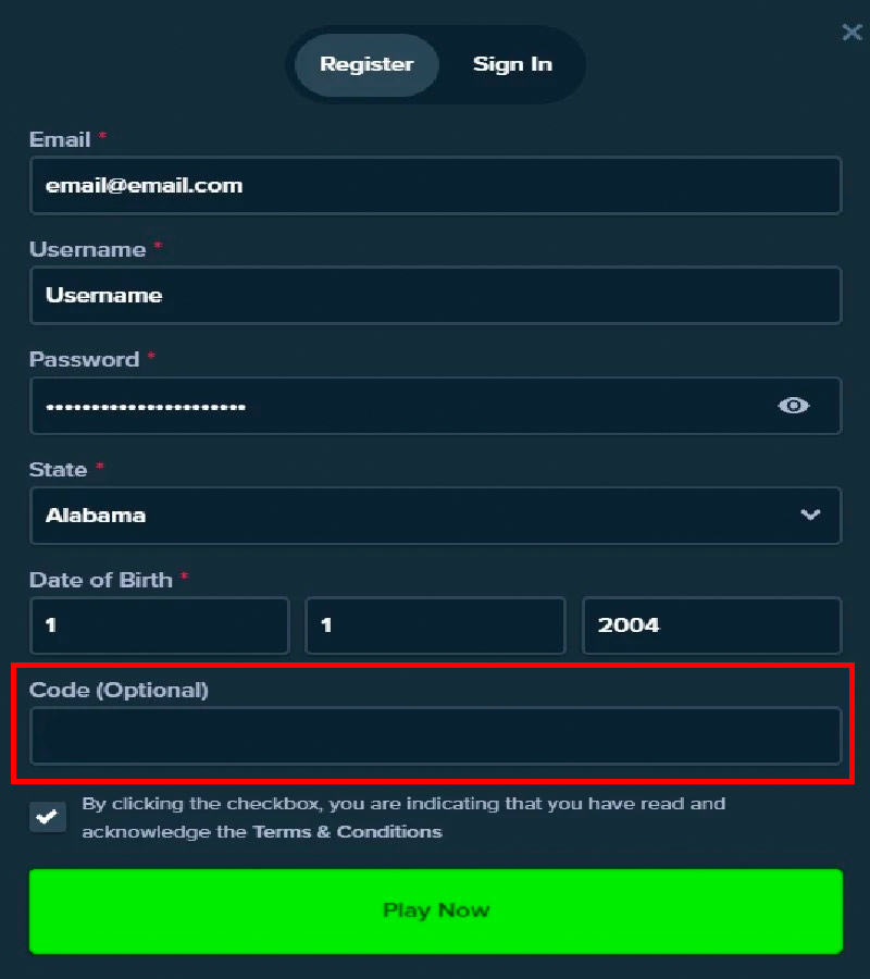 Stake.us Registration