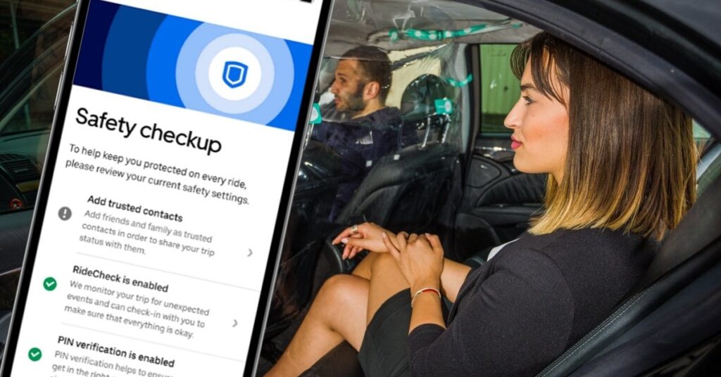 how to use uber safety