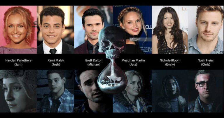 Until Dawn Playable Characters