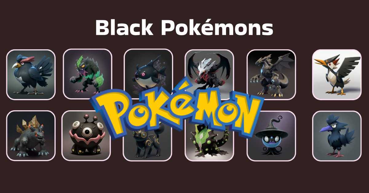 black pokemons