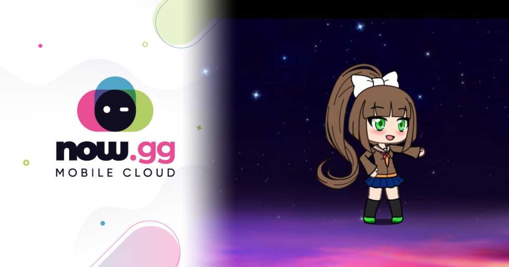 now.gg Gacha Life brown hair green eyes